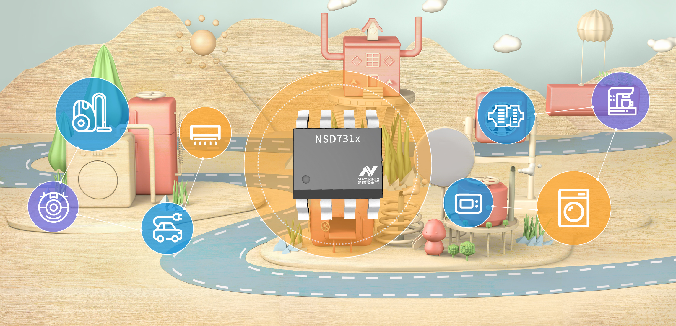 long8唯一官网直流有刷电机驱动NSD731x系列发布多款新品，任君挑。